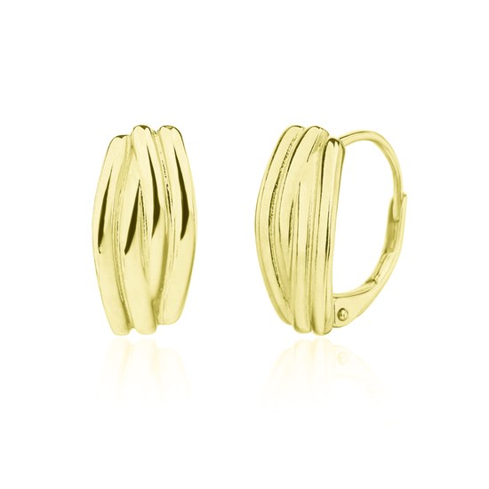 Stříbrné náušnice zlacené JVD SVLE3372XJ6GO00