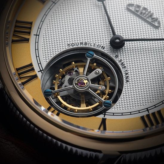 Hodinky PRIM Tourbillon Bedřich Smetana Gold W91P.13235.C
