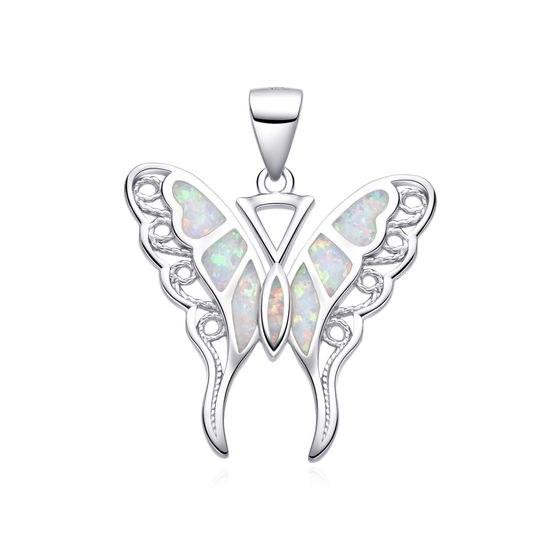 MOISS stříbrný přívěsek OPÁL MOTÝL