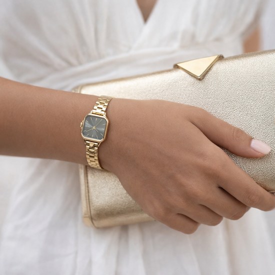 MINET Zlato-béžové dámské hodinky GRACE MWL5508