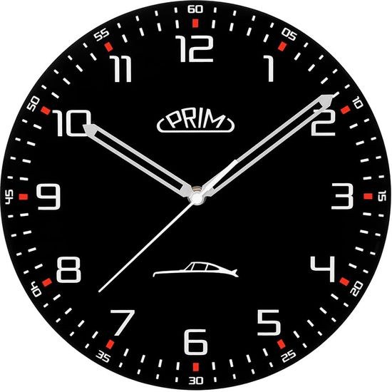 Hodiny PRIM Speedline - černo-bílé