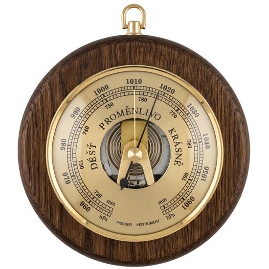 KUBRi 0203B1 - Špičkový barometr osazený v dubovém dřevě