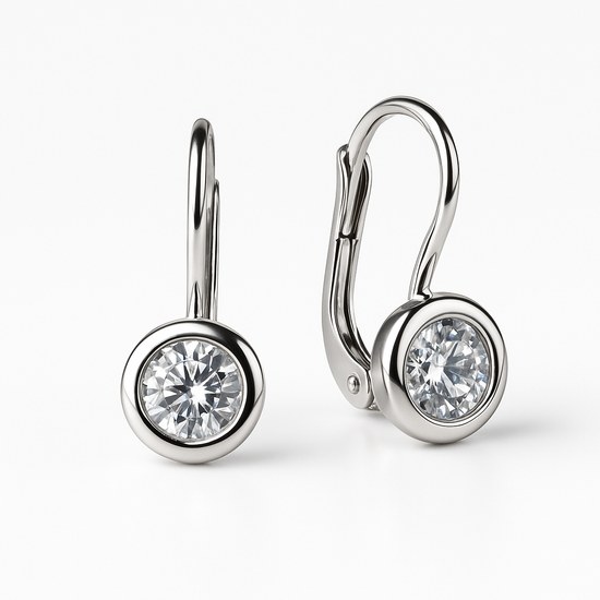 Stříbrné náušnice se zirkonem