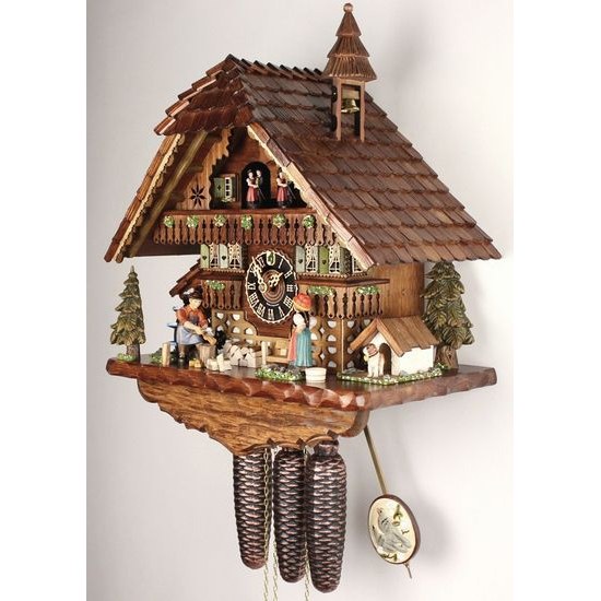 Hones 8621T - Mechanické 8-denní kukačky s pohyblivými prvky a automatickým nočním vypínáním zvuků