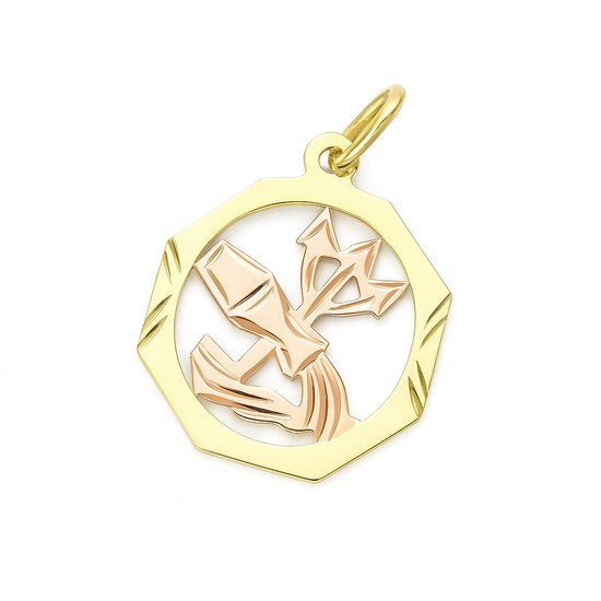 Zlatý přívěsek zvěrokruh Vodnář