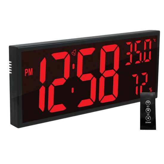 JVD DH309.2 digitální hodiny s výbornou čitelností a dálkovým ovladačem