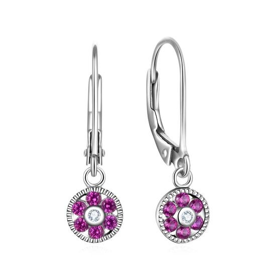 MOISS stříbrné náušnice KVĚTINA