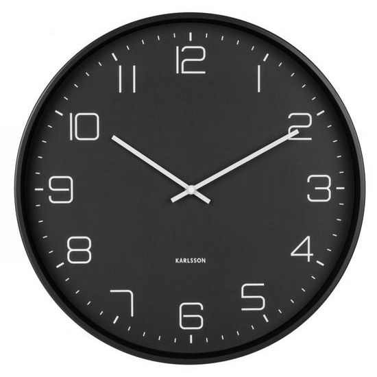 Designové nástěnné hodiny Karlsson KA5751BK 40cm