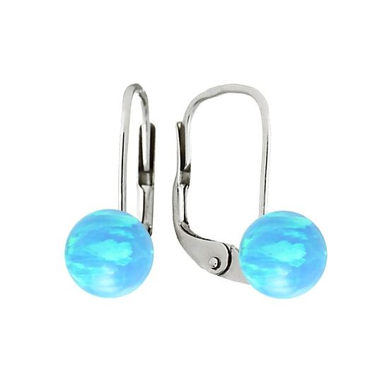 MOISS stříbrné náušnice OPÁL