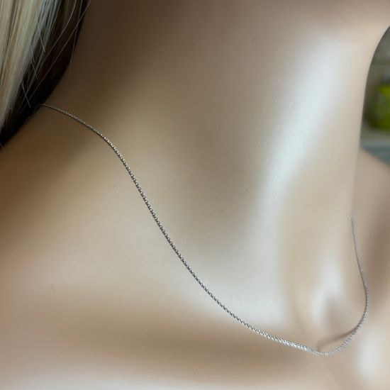 Zlatý 585/1000 řetízek z bílého zlata anker 1394