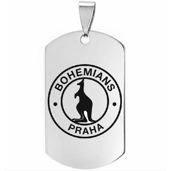 Velký oboustranný ocelový přívěsek s logem klubu Bohemians