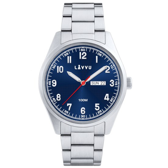 LAVVU Ocelové pánské hodinky FOSEN Blue LWM0310