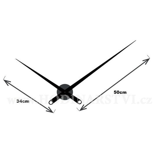 Designové nástěnné hodiny Future Time FT9110SI Hands chrome 100cm