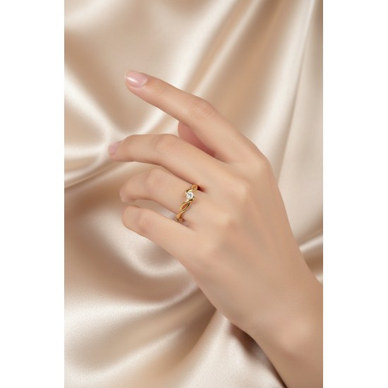 Zlatý 585/1000 prsten s brilianty381.0699 0,04ct