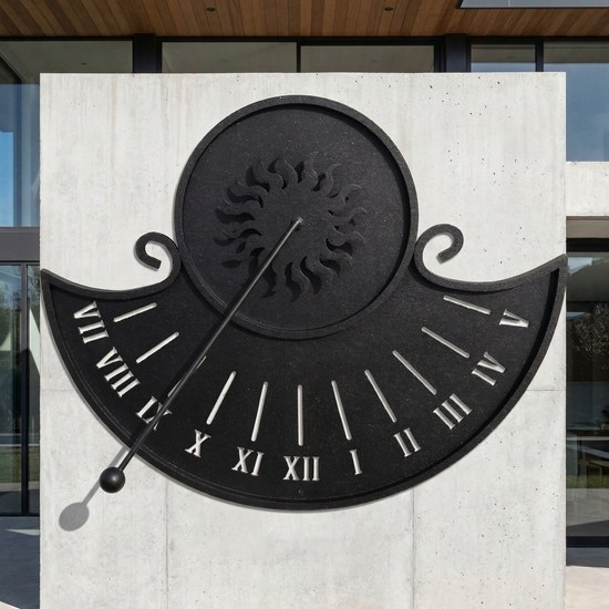 Sluneční hodiny SOLE03 - vyrobené z masivního kovu
