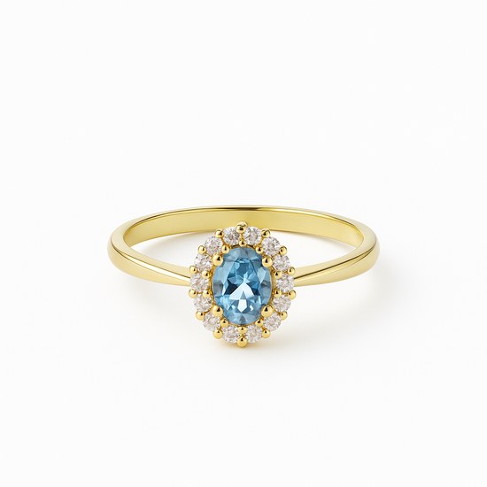 Zlatý prsten s kameny