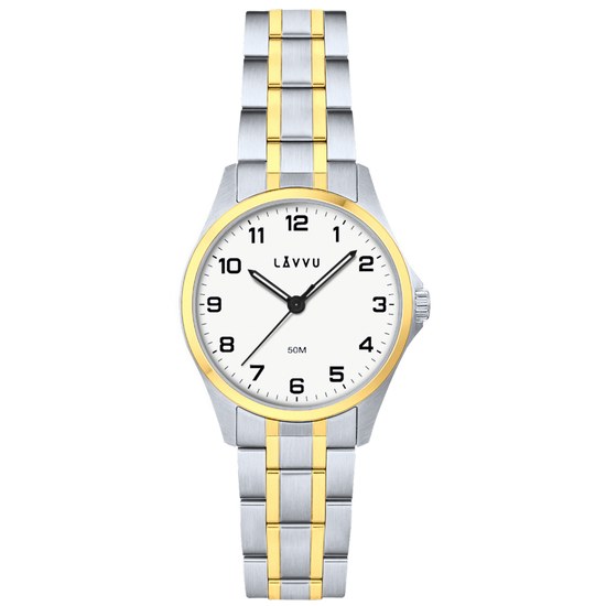 LAVVU Ocelové dámské hodinky GLIMT Silver-gold LWL5081