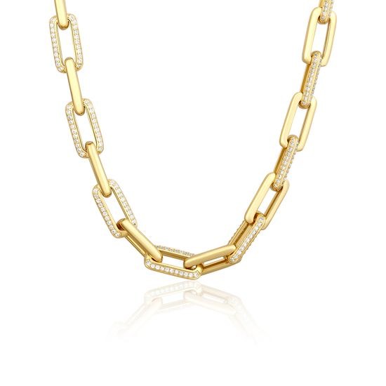 Náhrdelník JVD SVLN0584SJ4GO45 stříbrný