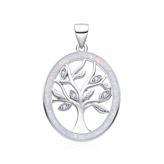 MOISS stříbrný přívěsek OPÁL STROM