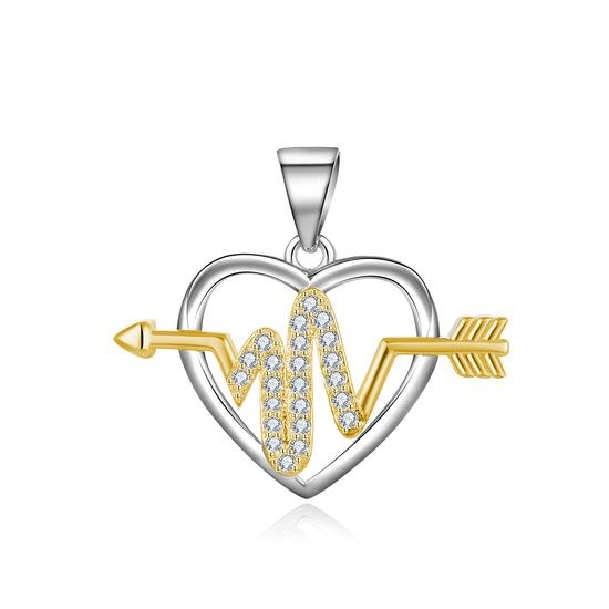 MOISS stříbrný přívěsek SRDCE