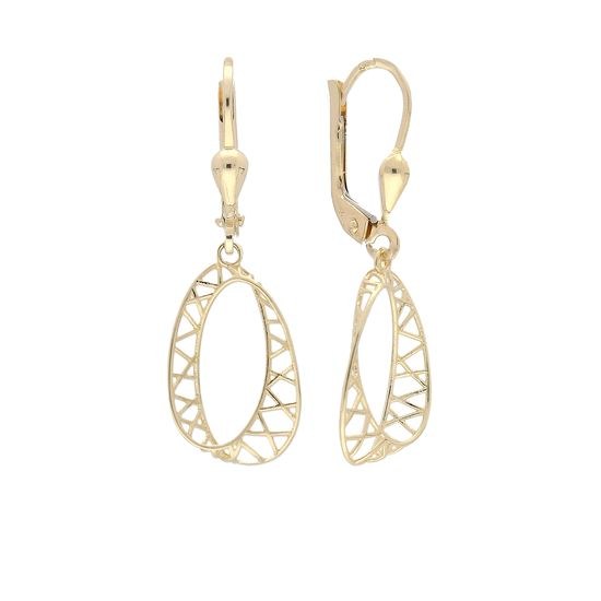 MOISS náušnice ze žlutého zlata