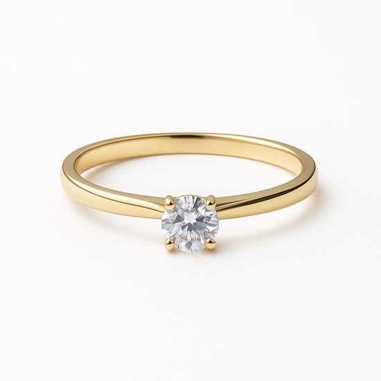 Zlatý prsten se zirkonem