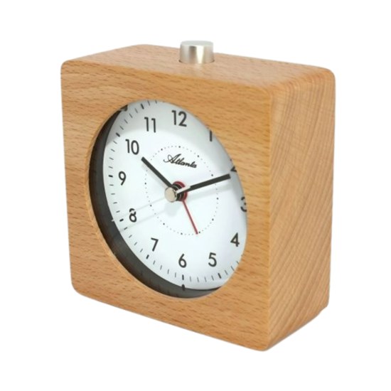 Atlanta 3140 - Designový dřevěný budík