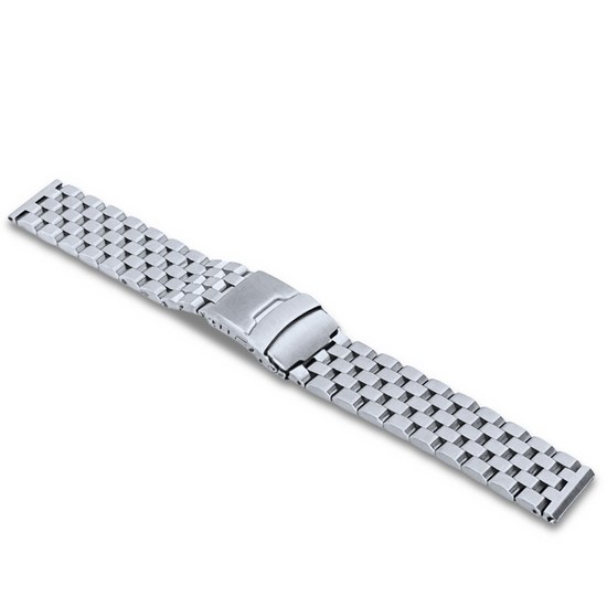 LAVVU Masivní stříbrný ocelový řemínek - 20