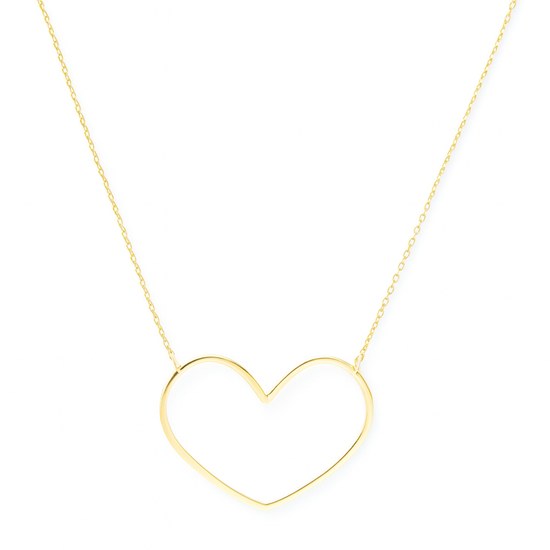 Zlatý náhrdelník se srdcem