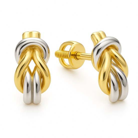 Zlaté náušnice šroubkové