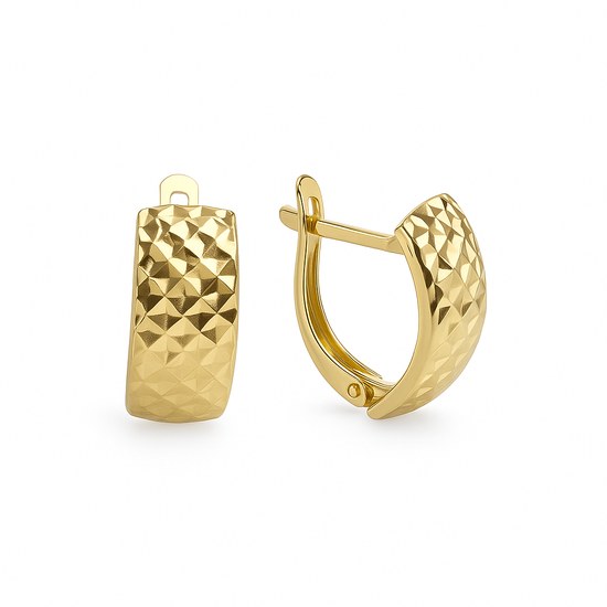 Zlaté 585/1000 náušnice francouzské zavírání