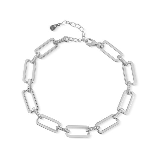 Náramek JVD SVLB0884SH2BI18 stříbrný