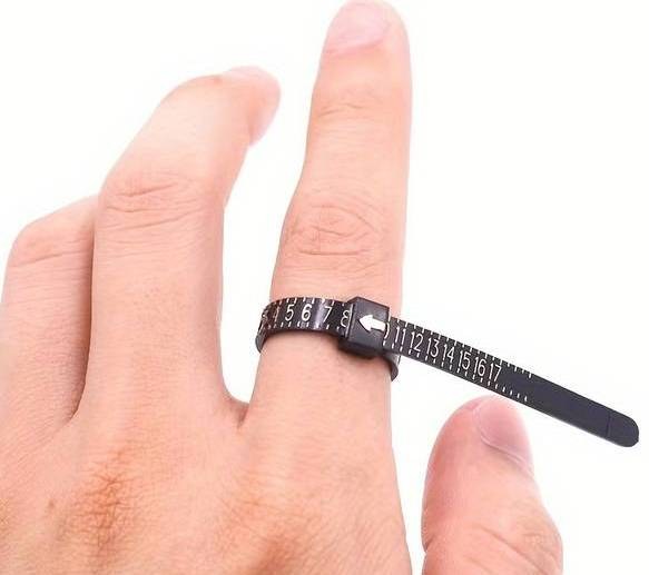 Šablona pro změření velikosti prstu