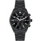 LAVVU Pánské titanové hodinky PILOT Chronograph Black 100M Sapphire