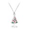MINET Vánoční stříbrný 925/1000 náhrdelník CHRISTMAS TREE JMAS8044SN42
