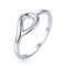 MINET Elegantní zvlněný stříbrný 925/1000 prsten JMAS0359SR