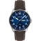 Ocelové pánské hodinky LAVVU LWM0144 BERGEN Blue/Top Grain Leather