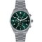 LAVVU Pánské titanové hodinky PILOT Chronograph Emerald Green 100M Sapphire