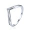 MINET Elegantní stříbrný 925/1000 prsten s bílým zirkonem JMAS0362SR
