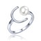 MINET Stříbrný 925/1000 prsten s přírodní perlou JMAS7060SR