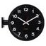 Oboustranné nástěnné hodiny KA5966BK Karlsson 38cm