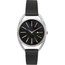 MINET Stříbrno-černé dámské hodinky ICON BLACK PEARL MESH MWL5211
