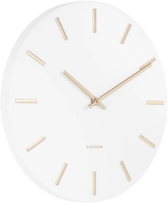 Designové nástěnné hodiny Karlsson KA5821WH 30cm