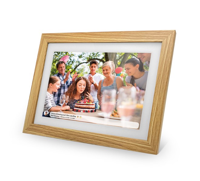 TFA 37.1002.08 - digitální fotorámeček s aplikací FRAMEO a přesným časem