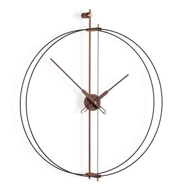 Designové nástěnné hodiny Nomon Barcelona Premium Black 81cm