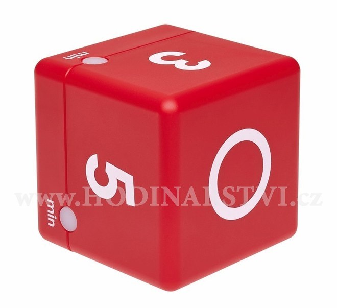 Digitální časovač TFA 38.2039.05 CUBE - červený