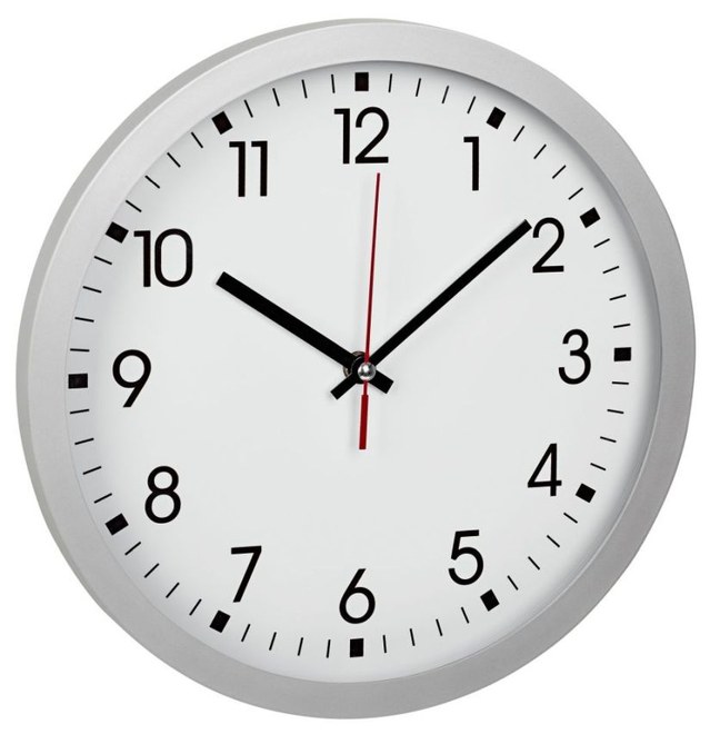 Nástěnné hodiny TFA 60.3035.02 - stříbrné