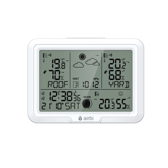 Airbi DUO - meteostanice se 2 bezdrátovými čidly