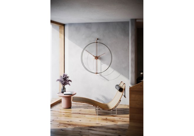 Designové nástěnné hodiny Nomon Barcelona Premium Black 81cm