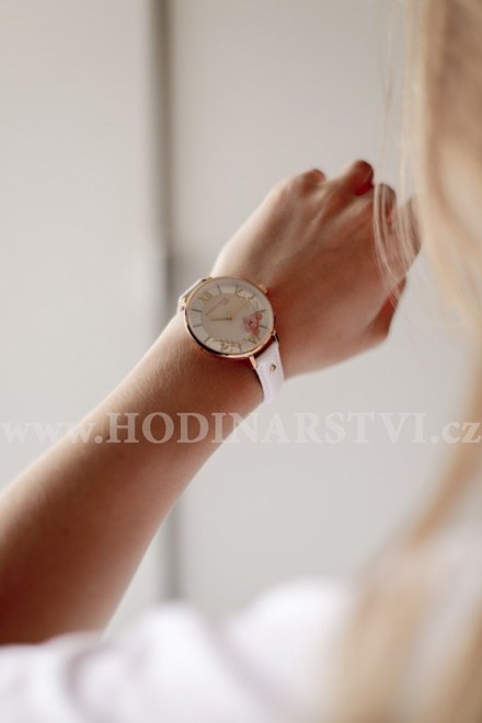 Hodinky SUNDAY ROSE Spirit TEA ROSE LEATHER SUN-S15